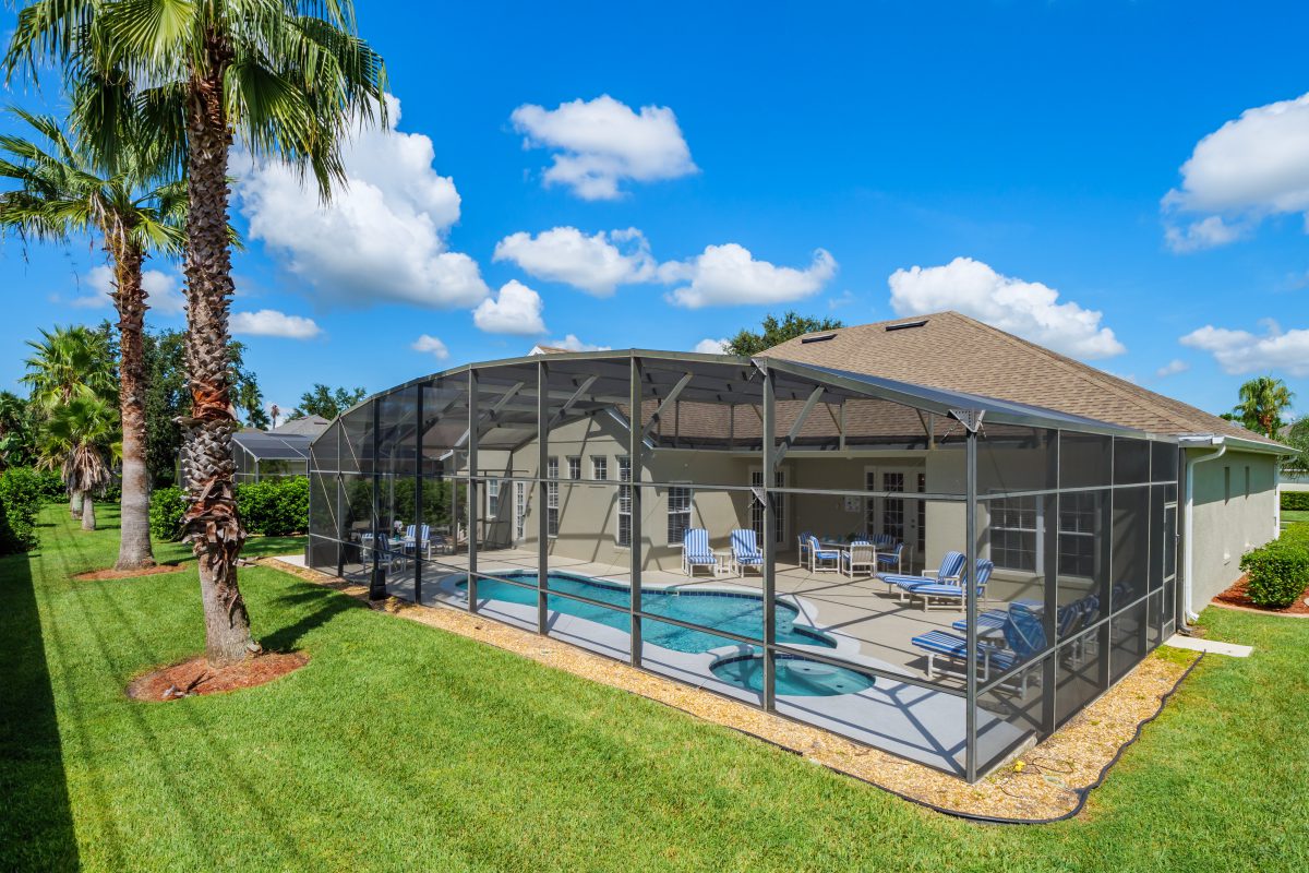 Orlando villa Pool area